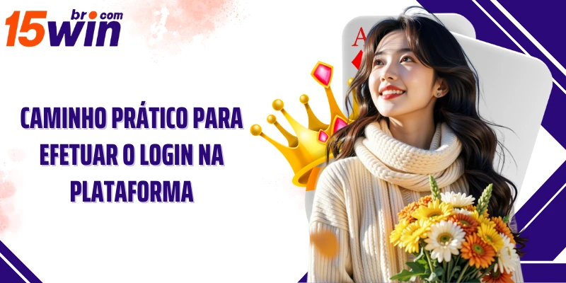 Caminho prático para efetuar o login na plataforma